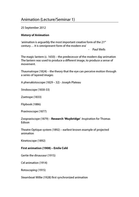 Coade Seminar Notes 1