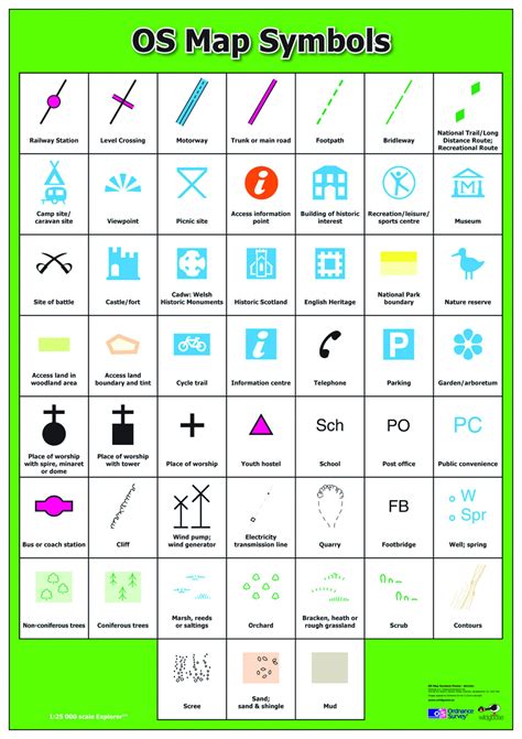 map symbols google search map symbols os maps map reading adams