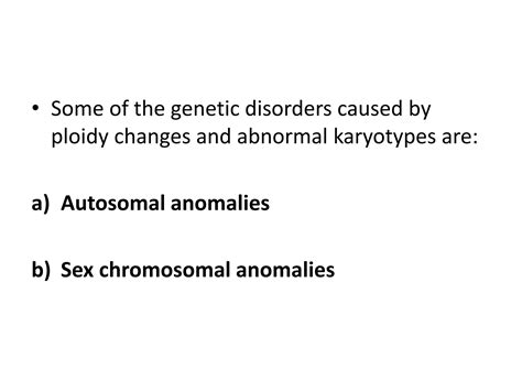 Sex Chromosome Disorders Pptx