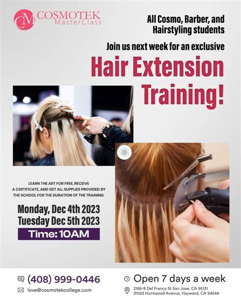 Hair Extension Training - Cosmotek College