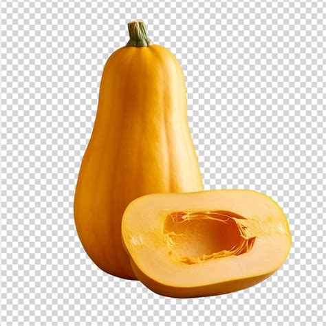 Premium Psd Butternut Squash Isolated On Transparent Background