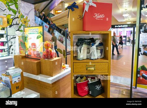 MOSCOW, RUSSIA - CIRCA SEPTEMBER, 2018: interior shot of Kiehl's store ...