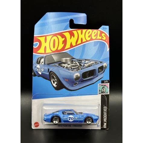 車庫 現貨 Hot Wheels 風火輪 Pontiac Firebird 火鳥 藍 蝦皮購物