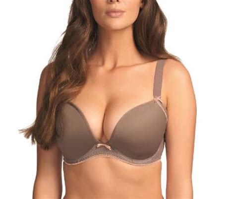 Freya Deco Vibe Underwire Molded Plunge Bra In Mocha Moa Final Sale