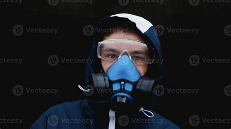 respirador de protección media máscara para gases tóxicos 3308188 Foto