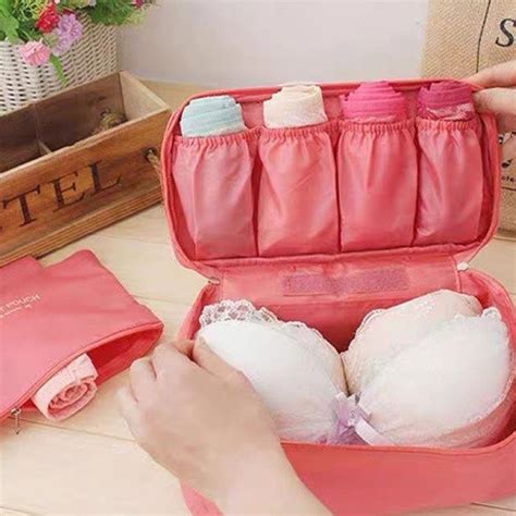 Bolsa Organizador De Viagem Unissex Lingerie Calcinha Sutiã Shopee Brasil