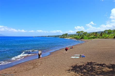 Makena Park Black Sand Beach, Maui
