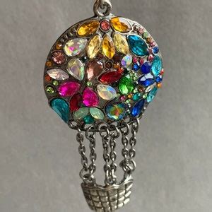 Crystal Hot Air Balloon Necklace Crystal Jewelry Up Up And Etsy