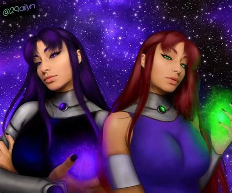 💚starfire And Blackfire💜 I 29ailyn Rteentitans