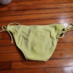 Victoria S Secret Swim Victorias Secret String Bikini Neon Yellow Pool Beach Swim Sexy Top