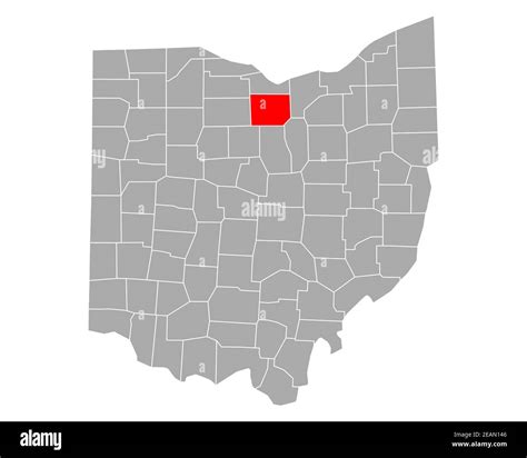 Map Of Huron In Ohio Stock Photo Alamy