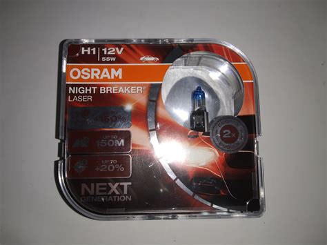 Лампочки Н1 12V 55 W OSRAM Night Breaker Lazer +150%(комплект) (ID ...