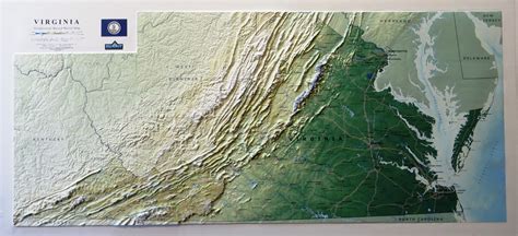 Topographical Map Of Virginia Mountains