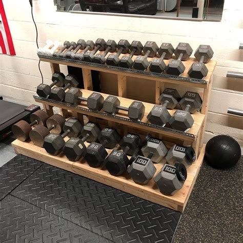 Diy Dumbbell Rack Made From Wood Easy To Follow Step By Step Directions