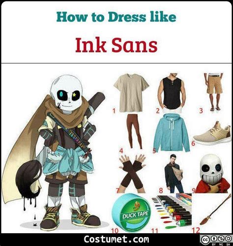 An Image Of How To Dress Like Ink Sanss From The Video Game Overwatch