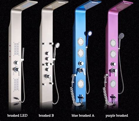 Hot Sale Stainless Steel Oil Rubbed Bronze Black Thermostatic Bathroom Electronic Shower Panel