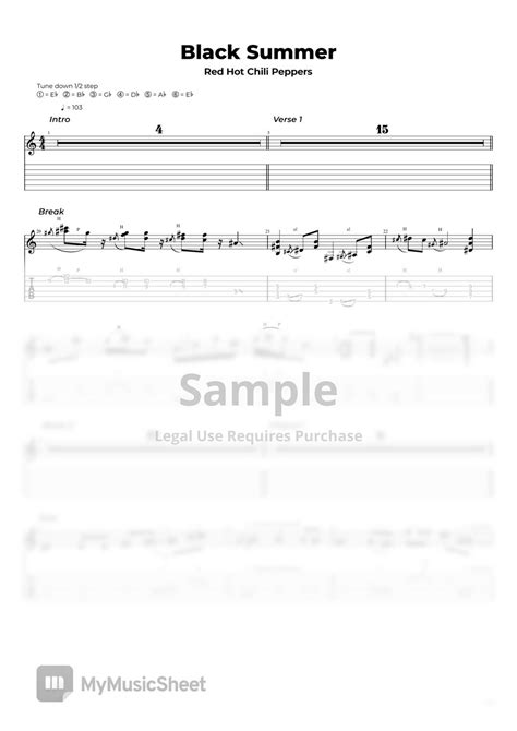 Red Hot Chili Peppers Black Summer By Nikola Gugoski