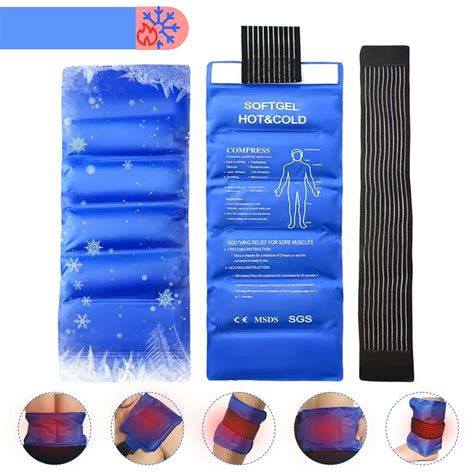 Gel Ice Cold Packs Soft Reusable Cold Hot Compress Provides Alleviate Joint And Muscle Pain