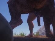 Big Muscle Man Fucks Grok Hard Minotaur Cums A Bucket Full Gay Furry Wild Life Furries