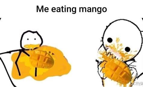 ﻿Me eating mango / фрукт :: манго / смешные картинки и другие приколы ...
