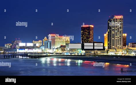 Atlantic City, New Jersey coastal skyline Stock Photo - Alamy