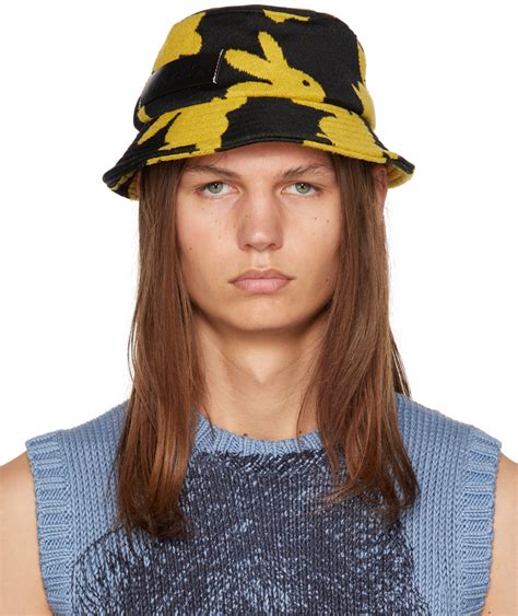 JW Anderson Black Bunny Bucket Hat JW Anderson