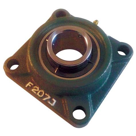 Ntn Flange Bearing, 4-Bolt, Ball, 1-1/2" Bore UCF208-108D1 | Zoro