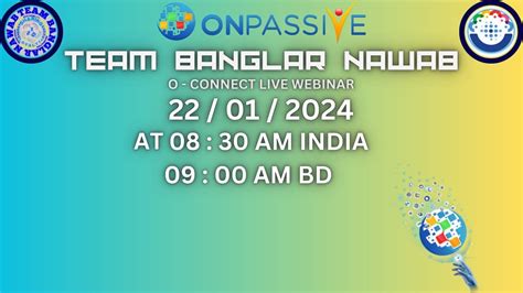 Onpassive Team Banglar Nawab Bengali Webinar Oconnect Live Updates