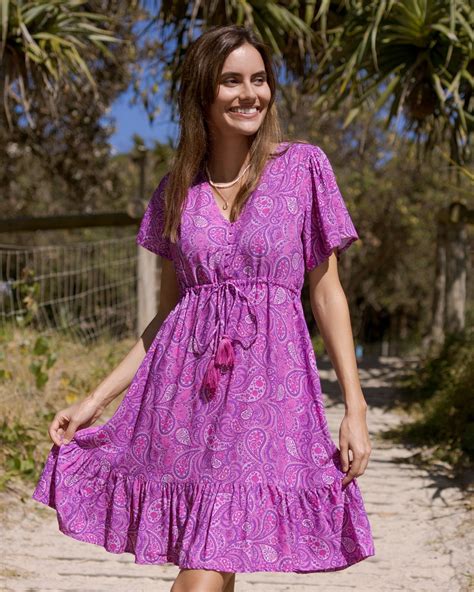 Dress Hs P Frieda Mini Ultra Violet Naked Gypsy