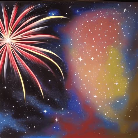 Fireworks Stars Galaxies and Moon · Creative Fabrica