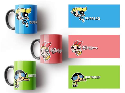 Las Chicas Superpoderosas Plantilla Mugs Tableware Powerpuff Girls My XXX Hot Girl