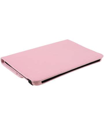 Apple Ipad Mini Hoes Graden Draaibare Book Case Roze Gsmpunt Nl