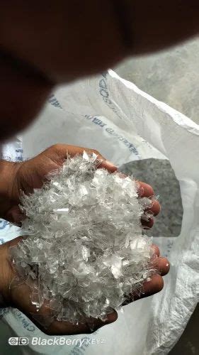 White Natural Hot Washed PET Flakes Packaging Type PP Bag Packaging Size 25 Kgs At 56 Kg