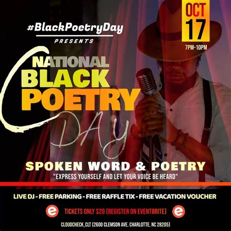 Oct 17 2022 National Black Poetry Day Charlotte Nc Patch