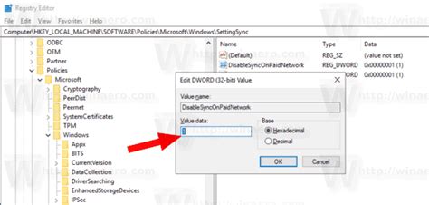 Disable Sync Settings On Metered Connections In Windows 10