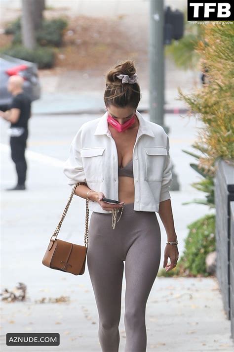 Alessandra Ambrosio Sexy Seen Flaunting Her Hot Tits And Legs In Los Angeles Aznude