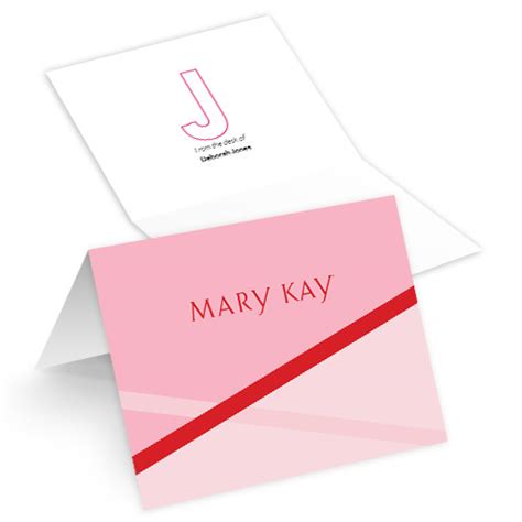 Monogram Folded Mary Kay Note Cards Mkconnections