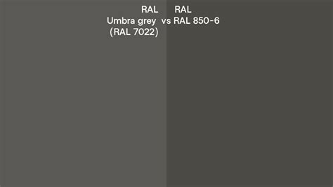 RAL Umbra Grey Vs RAL 850 6 Side By Side Comparison