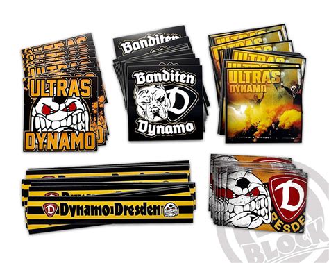 Aufkleberpaket 24 ULTRAS DYNAMO UD STAND