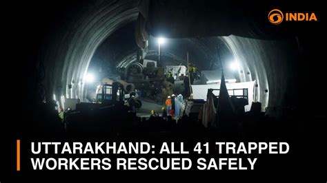 Dd India News Hour Uttarakhand All Trapped Workers Rescued