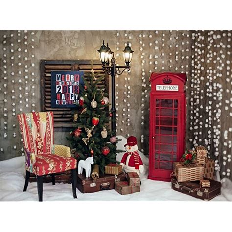 Buy Leowefowa X Ft Christmas Backdrop Decoration Tree Gifts Box