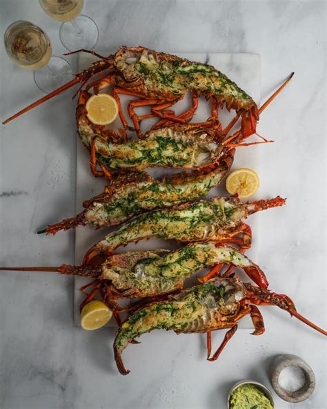 Barbecued Crayfish With Herby Garlic Butter Superb Herb