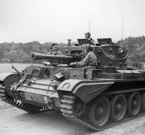 Tank Archives on Twitter: "British Cromwell tank and its crew during ...