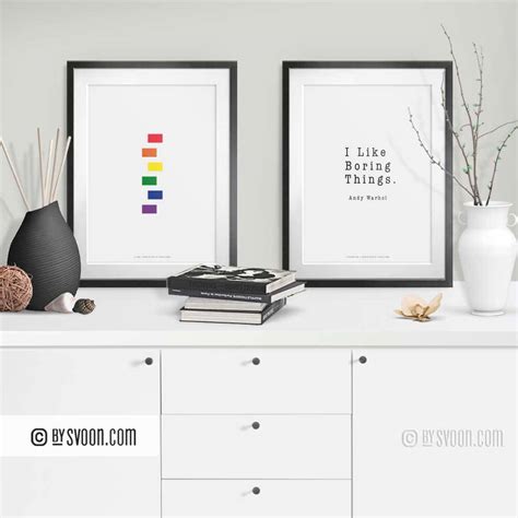 Gay Pride Print Lgbtq Minimal Design Wall Decor Rainbow Etsy