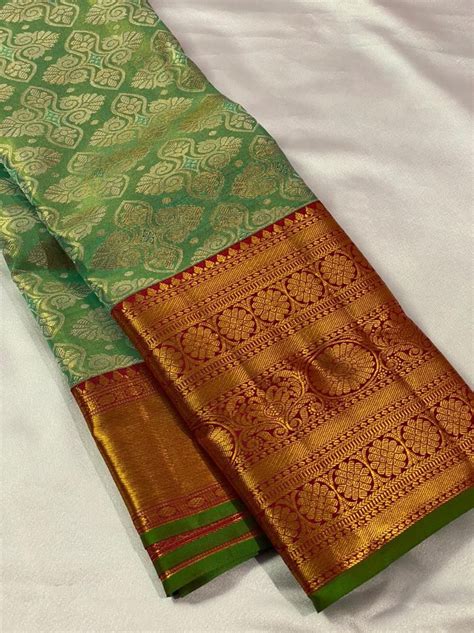 Kanchi Handloom Bridal Silk Saree Can Order 9380062142 Traditional