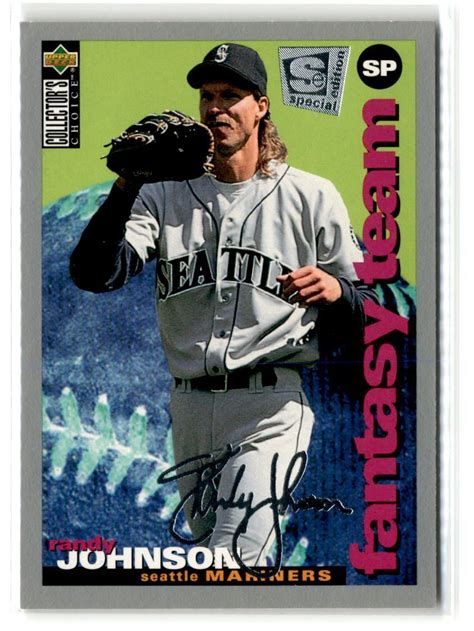 Randy Johnson Seattle Mariners 1995 Collector S Choice SE Silver