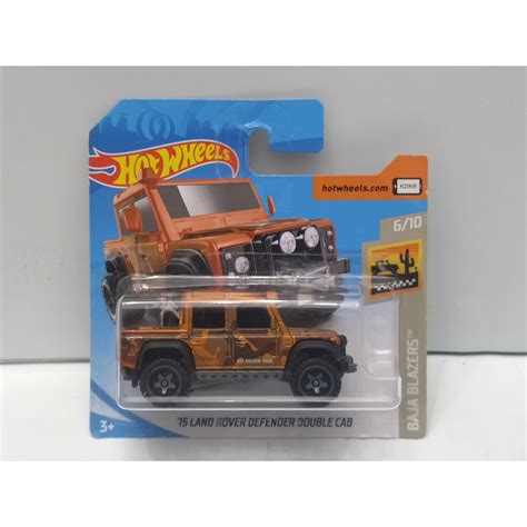 LAND ROVER DEFENDER DOUBLE CAB BROWN BAJA BLAZERS HOT WHEELS BCN STOCK CARS