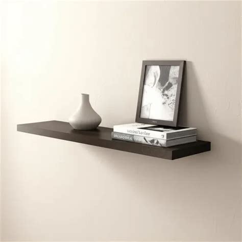 Repisa Estante Flotante Melamina Wengue Soporte Invisible 80 | MercadoLibre