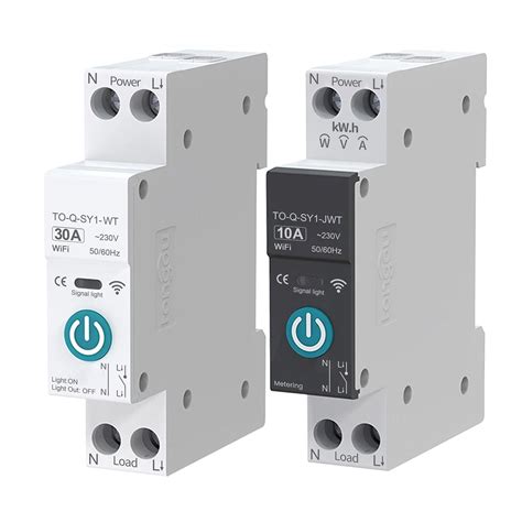 Tuya Smart Circuit Breaker With Metering P A Din Rail For Smart Home