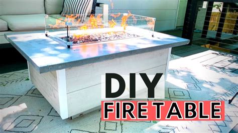 Fire Table Pit Diy How To Build An Outdoor Gas Fire Table Youtube